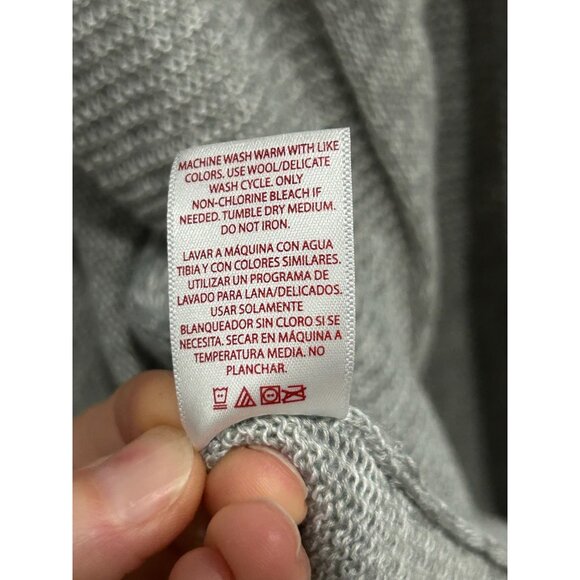 Faded Glory Womens Light Gray Heather Open Front Cardigan Sweater Sz Small - Picture 8 of 11